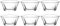 Tradineur - Set de 6 boles de cristal, modelo Truva, cuencos para servir aperitivos, postres, resistentes, aptos para lavavajillas (310 ml, 12 x 5,5 cm)