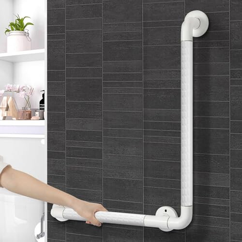 WOOHSE Poignées d'appui pour personnes âgées - En acier inoxydable - Antidérapantes - 60 x 40 cm - Pour WC, salle de bain, baignoire, rampe d'escalier, B01HR111Z2ZZ