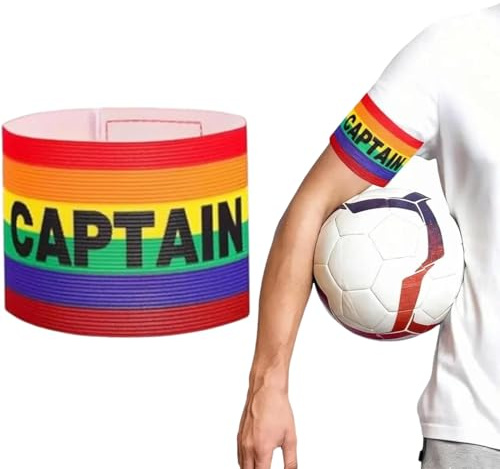 aiyraa Captains Armband, Unisex Captain Armband for Football, Adjustable Soccer Captains Arm Band Adult & Youth Classic Captain’s Bands Sport Accessories, Velcro Captains Armband For All Sports