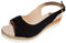 DUHGBNE chaussure femme Sandales d'été tendance en avec nœud, bout ouvert, boucle, talon compensé, semelle épaisse chaussure chaussures femme compensees d ete soldes ete 2025