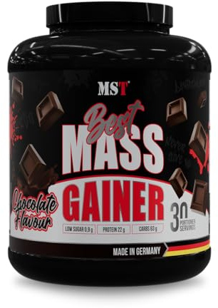 MST® Best Mass Gainer – Schokolade – 3 kg – 20 g Protein & 68 g Kohlenhydrate pro Portion (100 g) – leicht löslich – schokoladiger Geschmack
