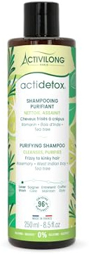ACTIVILONG - Shampooing Purifiant Actidetox - Nettoie et Assainit - 96% D'ingrédients Naturels - Made In France - 250 ml