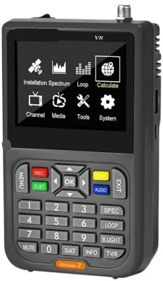 Misuratore di Potenza V8 Finder 2 FTA DVB-S/S2/S2X Ricevitore satellitare con schermo LCD