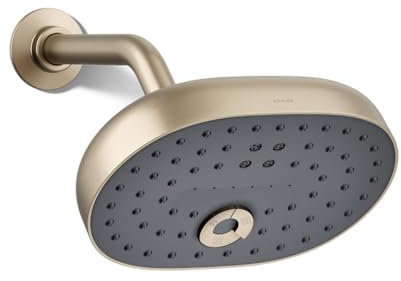 Kohler 26290-G-BV Statement Duschkopf, länglich, 3 Funktionen, 1,75 g/m, lebendige gebürstete Bronze