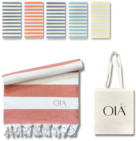 OIÁ Rose Hamamtuch Strandtuch XXL Strandhandtuch sandfrei Pestemal Fitnesstuch Yoga Decke Duschtuch Saunatuch Fouta Handtuch Badetuch Saunahandtuch Herren Damen 100% Baumwolle