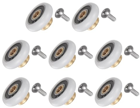 QUARKZMAN Rullhjul för duschdörr, Diameter 20mm, 8 st