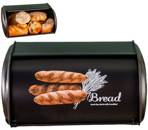 Glixoft Roll Brödlåda Bänkskiva Bröd Förvaringsask Brödkorg Behållare Köksförvaring Tillbehör för Pannkakor Kakor