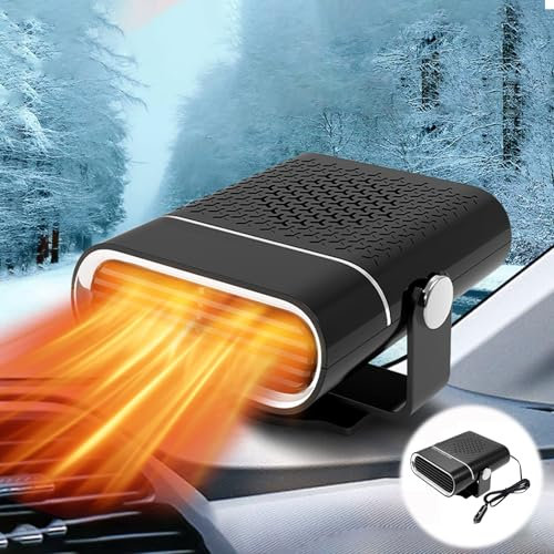 HUIKUANGEU Windschutzscheibe Defroster,Auto Heizung,12V 150W Tragbare Autoheizung,Auto Heizlüfter,Auto Heizung Entfroster,Autoheizung Entfroster,Windschutzscheiben Defroster Demister