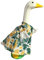 XIAOBAN Hawaii-Bikini, Veranda, Kleidung, Rasengans, süßes Kostüm, Gans-Kleid für Garten, F5B4, Hof, Rasenzement, Metall, beleuchtet, japanisch, 58,4 cm, Metall, mit Rock-Topf-Dekoration