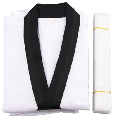 MARCBUSE Traje de karate de nailon transpirable para niños, uniforme de taekwondo, ropa profesional adecuada para entrenamiento de arte marcial, traje flexible para niños