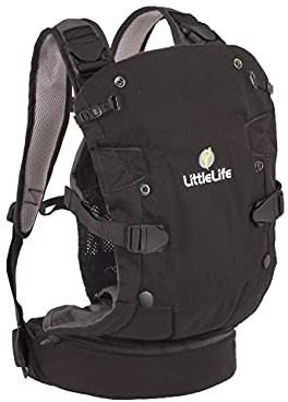 LittleLife Acorn 4-in-1 Umwandelbare Babytrage, vorne und hinten, mit dem Gesicht nach innen und außen, für Neugeborene und ältere Kinder: 3.6kg-15kg / 8-33lbs Gewicht