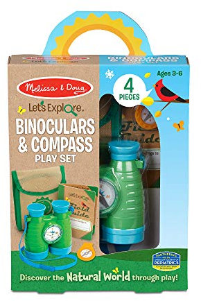 Melissa & Doug Let's Explore Fernglas und Kompass Set | Pretend Play | ab 3 Jahren | Geschenk für Jungen oder Mädchen