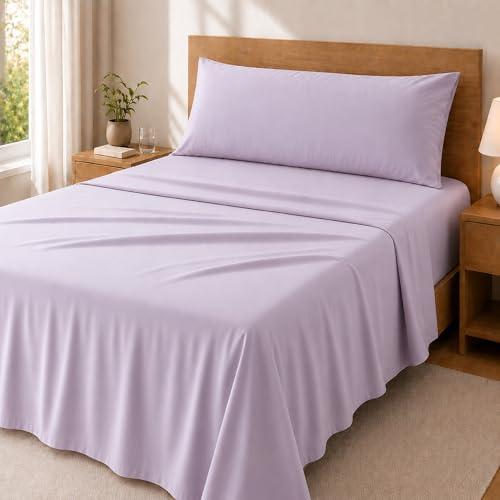 Degrees Home Premium – Juego de Sábanas 90x190 cm 3 Piezas: Sábana Bajera Ajustable, Encimera y Funda de Almohada 90X45 – Microfibra Cepillada, Suave, Oeko-Tex Certificado