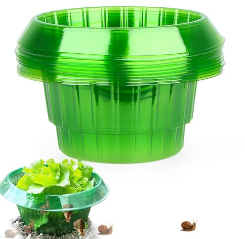 Huanmin Snail Ring, Snail Protection Collar, Pack of 10, Salad Rings Against Snails, Snail Repellent Protective Ring, Snail Collar Large, Snail Protection Ring, Snail Cover for Your Salad Plants and