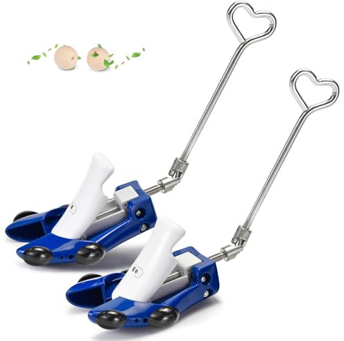 Masvan Schuhspanner Für Männer Frauen Wadenstiefel, Stiefelbaumverbreiterung Verstellbare Cowboystiefel Breite Zehenboxen Und Höhenspann Für Dicke Breite Füße,Blau,Men's Size Uk 7~12