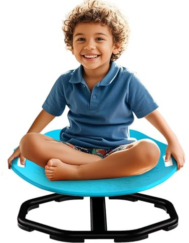 Winnrok Carrousel Chaise pivotante pour enfant, tabouret pivotant à 360°, jouet à capteur d'autisme pour garçons et filles