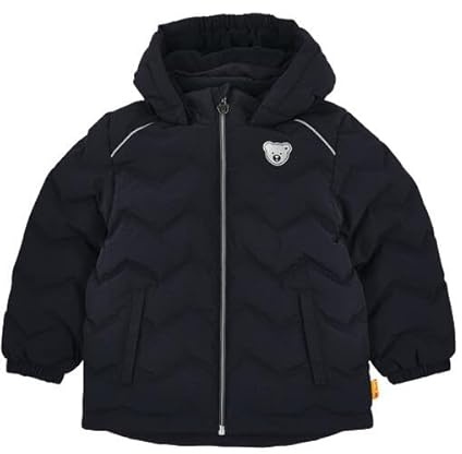 Steiff snöjacka EU storlek 116 steiff marinblå, varm vinterjacka, perfekt för snö och utomhus, skidjacka för barn, maskintvättbar