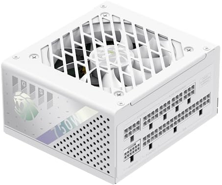GAMEMAX GS 750G WH SFX Netzteil PC 750W, Vollmodular, 80 Plus Gold, Hochwertige Japanische Kondensatoren, FDB Lüfter, APFC+LLC+DC-DC, 9 Schutzfunktionen, 5 Jahre Garantie