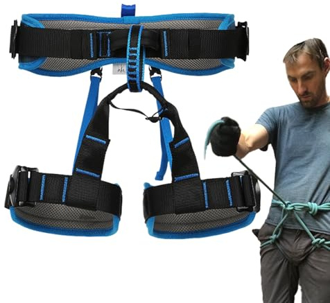 Arrampicata maschile, imbracatura per la costruzione degli uomini,Rendere coperture regolabili in servizio pesante | per alpinismo multifunzionali leggeri per la costruzione di caccia per