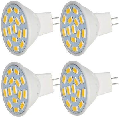 eufeifeiegds 4x 12V 24V MR11 GU4 LED Light Bulb 2.5W 35mm 1.38inches for Landscape Tree Fiber Optic 35W