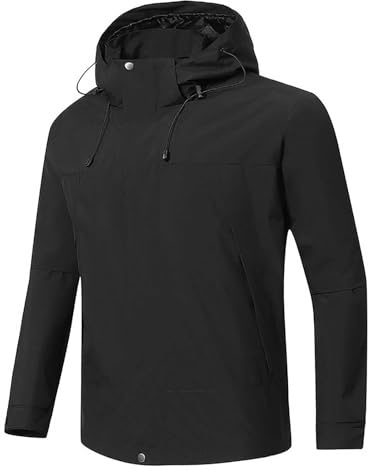Chaqueta de montar para hombres, ropa de montañismo, Chaqueta Hardshell multifuncional al aire libre, Le Noir, XS