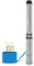 EBERTH Pompe de puits profond 4 pompe à eau immergée pour puits, électrique 750W, pompe submersible pour puits, diamètre 4 pouces (10cm), câble électrique 20m, hauteur de refoulement max. 56m