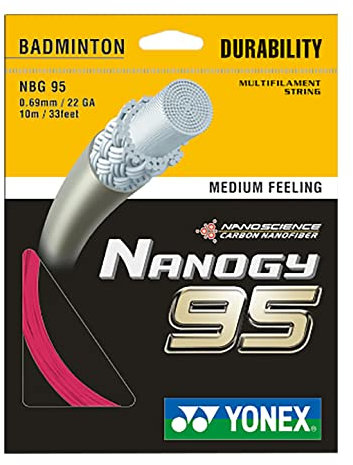 YONEX Nanogy 95 Badmintonsaite (Rouge Pink)