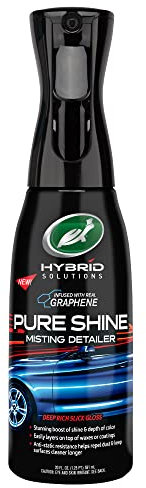 Turtle Wax 53837 Hybrid Solutions Pure Shine Detailer Misting Spray, Graphene Infused for Ultimate Shine, Water Beading, Safe on All Exterior Surfaces, 591ml