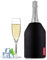 WIWONEY Refrigeratore per Bottiglie di Vino, Borsa Termica con Gel, Glacette, Adatto per Champagne, Nero