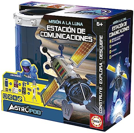 Educa - Misión a la Luna; Estación de Comunicaciones; Construye, Juega y aprende a descifrar Código Morse y descubre los Secretos Ocultos del Espacio, a Partir de 6 Años (41348)