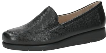 Caprice Chaussures à Enfiler Femme en Cuir Élégantes, Noir (Black Nappa), 40 EU