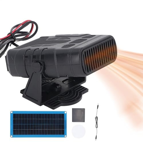 Solar Panel Greenhouse Heater Kit - Solar Panel Heater | Photovoltaic Power Kit | Winter Poultry Warmer Coop Warmer | Sun-Powered Pet House & Coop Boiler | Monocrystalline Photovoltaic Panel Boiler