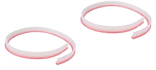 Tofficu 2pcs Bendable Water Separation Strip Flexible Shower Doorway Barrier for Dry and Wet Areas Easy to Install Half-transparent Design for Bathrooms and Kitchens