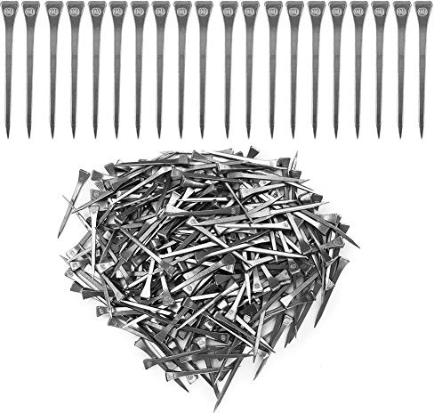 Asixxsix Chiodi a Ferro di Cavallo in Acciaio E6 Ad Alta Resistenza da 250 Pezzi, Robusti e Durevoli, Facili da Usare con Chiodi per Zoccoli di Cavallo, per da Corsa