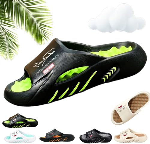 Kidlupe Non-Slip Thick Sole Cloud Slides For Men, Non‑Slip Massage Slippers, Orthopedic Slippers For Women Men, Ultra‑Soft, Easy Slip‑On Design, And Built For All‑Day Ease