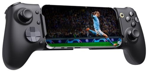 Controlador móvil EasySMX M20 con USB-C para iPhone, teléfonos Inteligentes Android y tabletas de 8,5, Controlador para teléfono Inteligente con Joystick de Efecto Hall/gatillo de Dos etapas, Motor