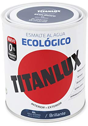 Titanlux Pintura Ecológica Acrílica Titan 750 ml (Azul Océano 0531)
