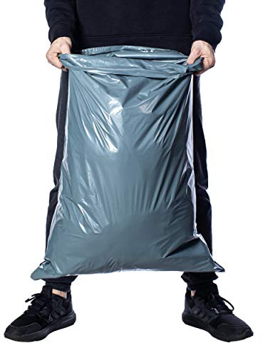 Large Mailing Bags 22x 30 Extra Strong Polythene Grey 5 Mail Envelopes