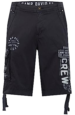 Camp David Pantaloni da uomo, Blu scuro, XL