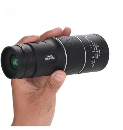 Kraftfullt monokulärt teleskop 16x52 dubbelt kikarsikte zoommonokulärt prisma kompakt monokel for jakt och campingutrustning(Package 1)