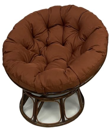 VNHGNHG Coussin Capitonné pour Fauteuil Papasan (Structure Non Incluse), Coussins D'extérieur Imperméables Et Résistants pour Fauteuil Suspendu en Osier, Coussins Ronds pour Mobilier De Jardin
