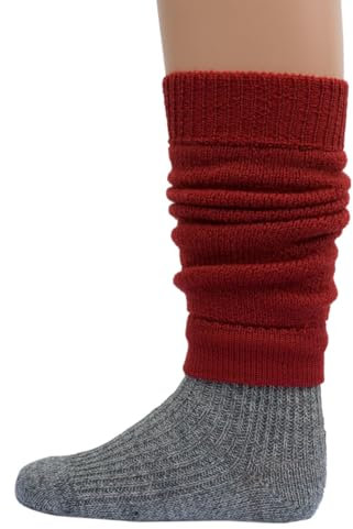 Hirsch Natur, Baby- und Kleinkind Krabbelschoner/Beinstulpen, 100% Wolle (mohnmeliert, One Size)