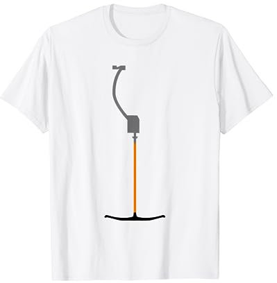 Retro Ski Ankerlift Tellerlift im Skigebiet uriger Skilift T-Shirt