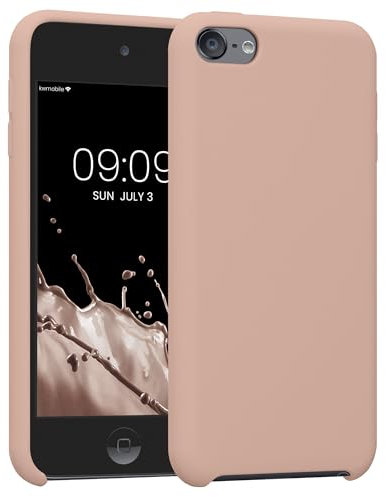 kwmobile Étui Compatible avec Apple iPod Touch 6G / 7G (6ème et 7ème génération) - Étui Coque Protection en Silicone pour Lecteur MP3 Rose Ancien