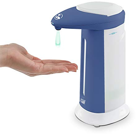 Commercial Care Touchless Soap, Hand Sanitizer Dispenser – Battery Operated Automatic Soap Dispenser with Dripless Design, Motion Sensor, Easy Clean (355 ml / 12 oz)