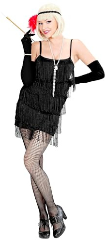 W WIDMANN MILANO Party Fashion - Costume flapper, abito con frange, abito Charleston anni '20, costumi carnevale