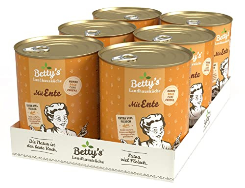 Betty's lanthus kök hund anka och fjäderfä 6 x 800 g lämplig för alla hundraser Hög biotillgänglighet Vi är uppmärksamma på bästa kvalitet