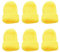 Set of 6 Knitted Egg Cosy Hats, Knitted Egg Warmer Hats for Breakfast Eggs, Mini Hat Craft Supplies, Gift Idea Birthday Moving New Housewarming (Yellow)