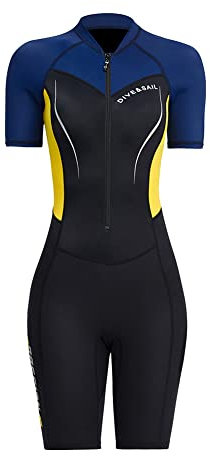 Dive SAIL 2.5mm Neopren Neoprenanzüge for Mädchen, Badebekleidung Tauchanzüge Lange Ärmel Mädchen Kinder Einteiler Surfen Schnorcheln Surfen Badeanzug Sonnenschutz Tauchen Schnorcheln Anzug UV 50+