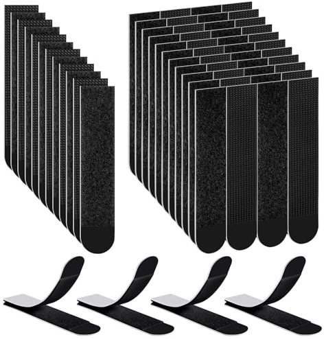 Picture Hanging Strips Heavy Duty, 32-Pairs(64 Strips) Large Adhesive Hook and Loop Mounting Tapes Damage Free No Nails Picture Hangers for Frame Hanging Poster Strips Christmas Decorations
